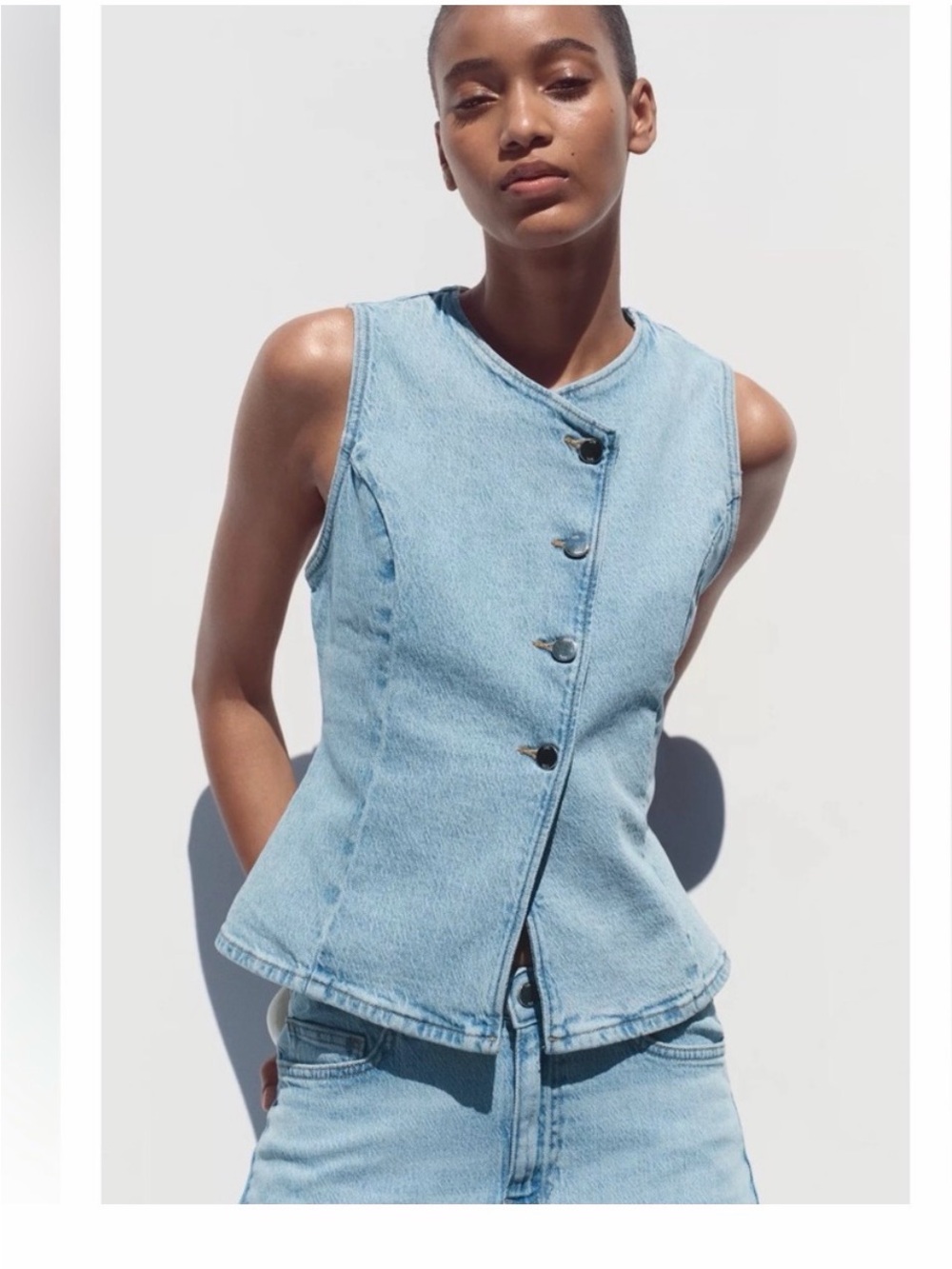 Zara Denim Vest